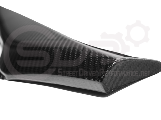 Carbon fiber side fender vent doors for 2023+ Corvette C8 E-Ray and Z06, replacement air scoop trim by Street Driven Performance.