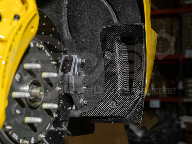 2023-UP CORVETTE C8 E-RAY, Z06, & ZR1 | FACTORY EXTENDED XL VERSION 2 FRONT & REAR MUD FLAPS SPLASH GUARD PAIR