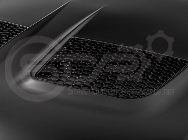 2018-2023 FORD MUSTANG S550 | GTD STYLE ALUMINUM FRONT AIR VENTED HOOD
