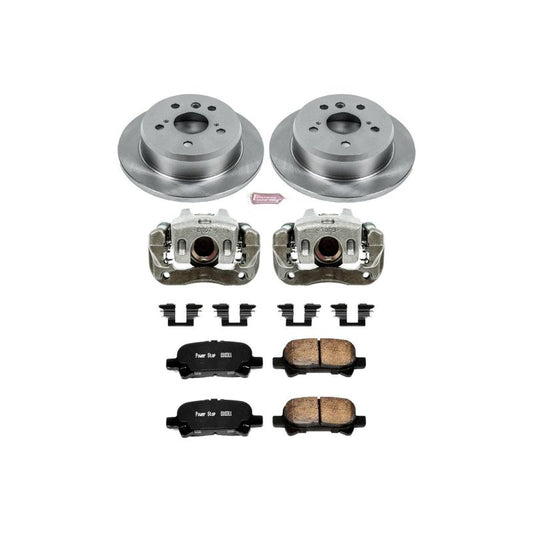 PowerStop rear brake kit for 2005-2007 Toyota Avalon with calipers, OE style brake components for reliable stopping power.