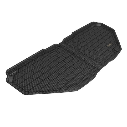 3D MAXpider black rubber front cargo liner for 2022-2023 Rivian R1T, durable floor mat with textured surface for cargo protection.