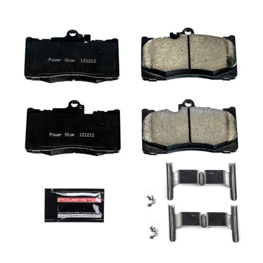 PowerStop Z23 Evolution sport brake pads with hardware for Lexus GS200t 2016-2017 front brake system, performance brake replacement
