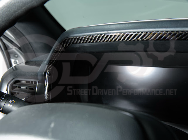 2021-UP FORD F-150 / F-150 LIGHTNING DRY CARBON FIBER DASHBOARD INSTRUMENT CLUSTER GAUGE PANEL TRIM OVERLAY