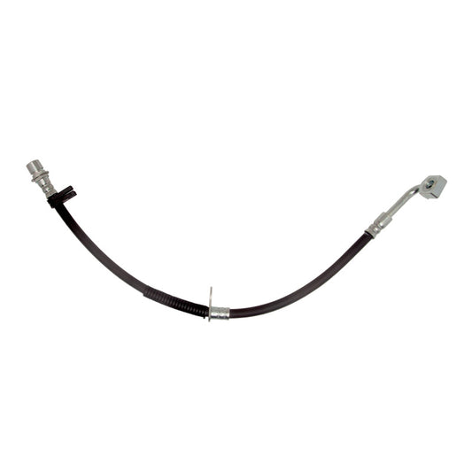 DFC Chevrolet Camaro front right brake hose from the brake line kit, showcasing the durable rubber and metal fittings.