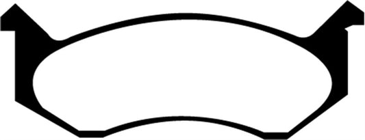 EBC Ultimax2 front brake pads for Dodge Ram Van B1500 96-97, OE style, showing the brake pad set with metal backing plates.