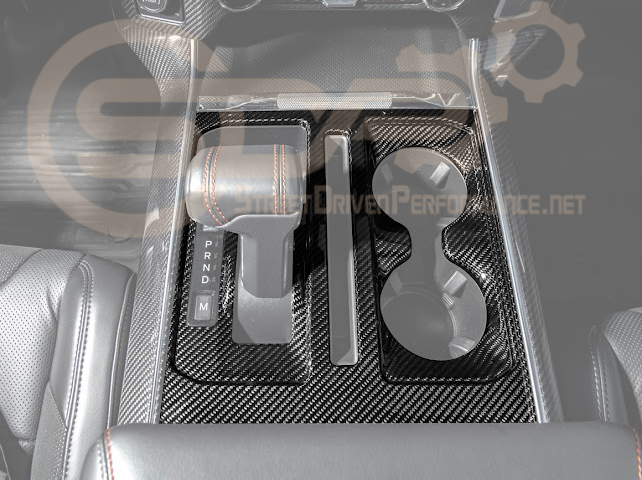 2021-UP FORD F-150 | FACTORY STYLE CARBON FIBER CENTER CONTROL GEAR SHIFT PANEL COVER
