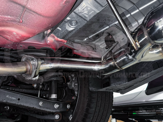 2022-PRESENT SUBARU WRX | MUFFLER DELETE BOSO AXLE BACK EXHAUST (CHROME OR BURNT BLUE TIPS)