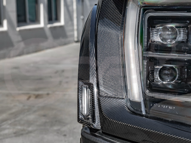 2021-UP F-150 RAPTOR | FACTORY STYLE CARBON FIBER SIDE FENDERS & VENTS REPLACEMENT
