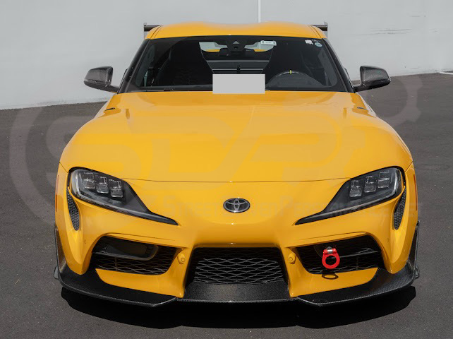 2020-Up Toyota GR Supra A90 A91 | A91 Package CARBON FIBER 3 Piece Front Bumper Lip Splitter Ground Effects