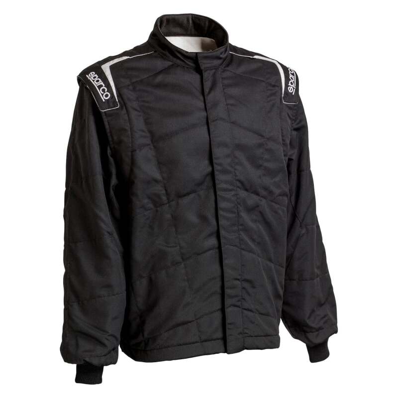 Black and blue Sparco Sport Light Pro textile jacket, men's size 3X, featuring sporty design and lightweight fabric.