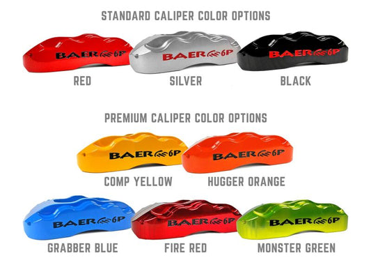 Baer Brakes 14-inch Pro+ Rear SDZ Brake Kit for Chevrolet Camaro 2010-2015 in Hugger Orange, featuring performance brake components.