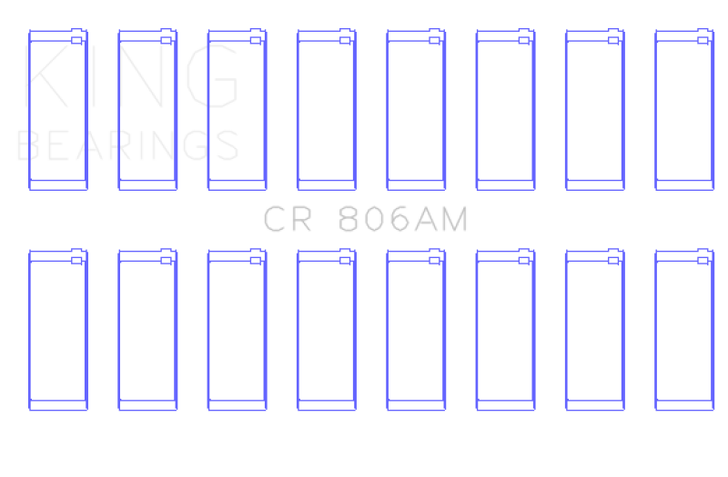 King Engine Bearings Chrysler 361Cl/383Cl (Size Standard) Connecting Rod Bearing Set