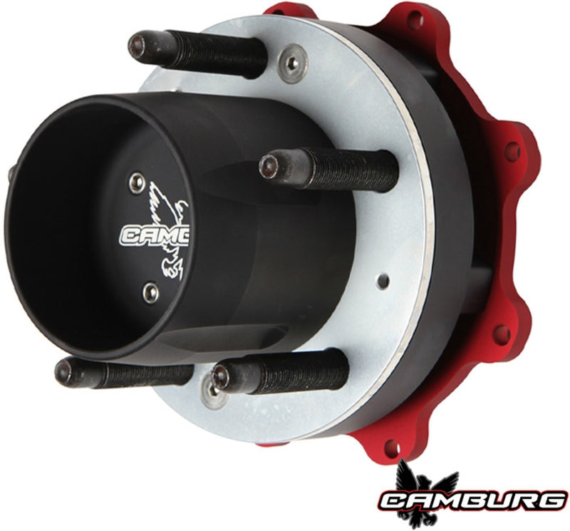 Camburg Race Series rear hub center cap for 2.50/3.25 leaf springs, 6x6.5 bolt pattern, automotive suspension accessory