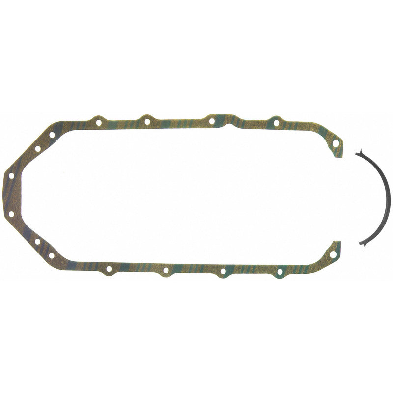 Fel-Pro Chevrolet S10 engine oil pan gasket set with blue stripe cork-rubber for OS 30512 C engine, gasket kit for engine repair