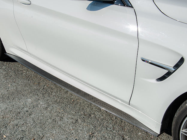 2015-2020 BMW F82 / F83 M4 | M-PERFORMANCE EXTENDED STYLE CARBON FIBER SIDE SKIRTS ROCKER PANELS GROUND EFFECTS