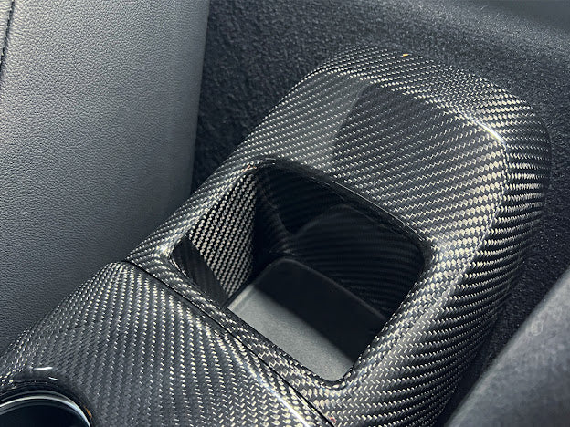 2020-Up Toyota GR Supra A90 A91 | Factory Style CARBON FIBER Rear Center Storage Compartment Cover
