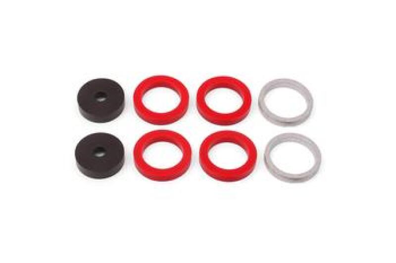 Black anodized BMR CTS-V anti-wheel hop bushings kit for 2004-2005 Chevrolet Corvette suspension.
