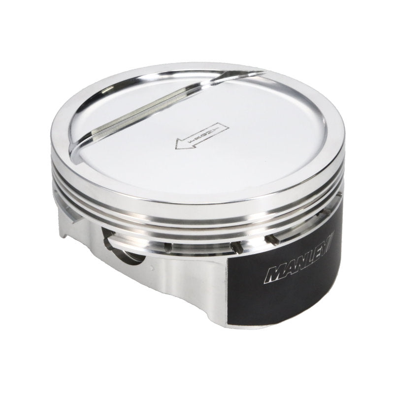 Manley Performance forged small block Chevy LS series pistons with 4.005-inch bore, 1.115-inch compression height, and 18 cc dish.