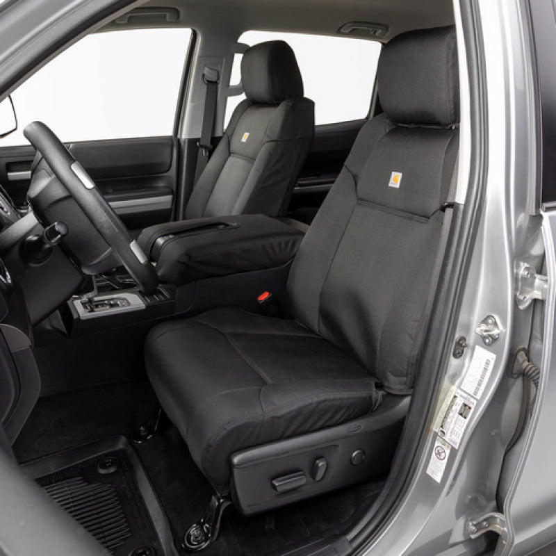 Covercraft 21-24 Ford Expedition Carhartt Super Dux PrecisionFit Front Row Seat Covers - Blk