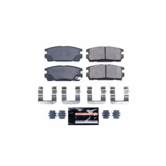 PowerStop Z23 Evolution sport brake pads for Chevrolet Captiva Sport rear, with hardware, designed for high-performance braking.