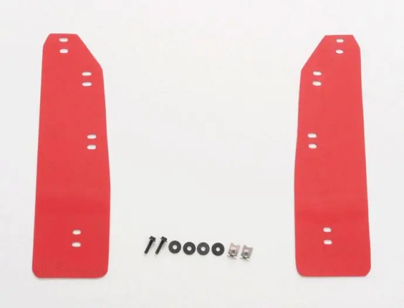 Cusco 2023+ Honda Civic Type-R FL5 EVA red bolt-on front mud flaps set, durable automotive splash guards for enhanced protection