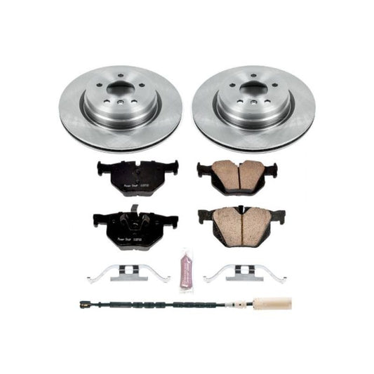 PowerStop rear brake kit for BMW X1 2013-2015, OEM-style brake kit with rotors and pads, designed for reliable stopping performance