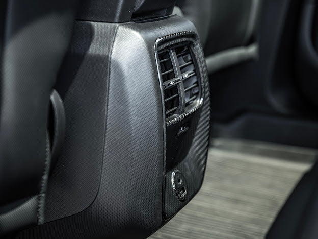 2021-Up Ford Mustang Mach-E |INTERIOR Carbon Fiber Rear AC Outlet Panel Cover