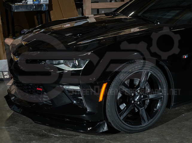 2016-2024 Chevrolet Camaro | Front Bumper Side Marker Lens w/ Amber LED Reflector Light Pair (Clear / Amber / Smoke)