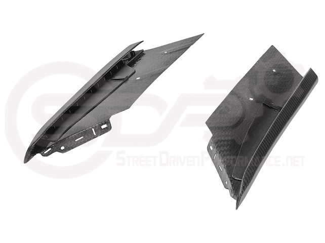 2023+ CHEVROLET CORVETTE C8 Z06/ E-RAY / ZR1 | CARBON FIBER SIDE AIR INTAKE DOOR GARNISH LOWER TRIM PAIR
