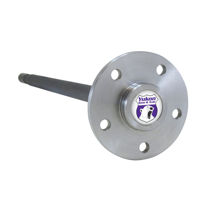 Yukon Gear left-hand axle for Model 35 rear, 27 spline, 30.5-inch bolt-in drivetrain axle for Jeep or similar vehicles.