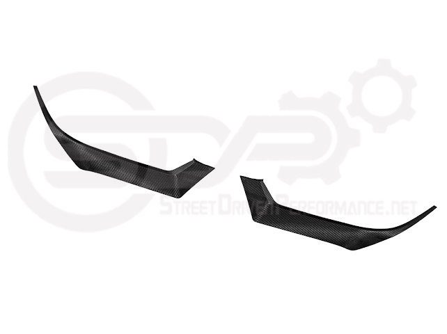 2024-Up Ford Mustang GT | Carbon Fiber Overlay Headlight Eyebrow Trim Cover Pair