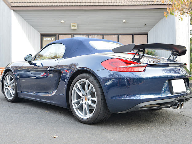 2013-2016 Porsche 981 Boxster | GT4 Style ABS Plastic Rear Trunk Wing Spoiler