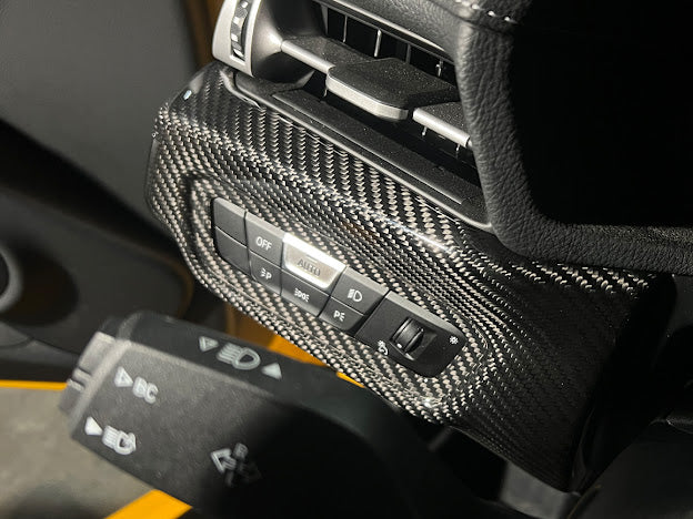 2020-Up Toyota GR Supra A90 A91 | Factory Style CARBON FIBER Headlight Adjustment Switch Button Cover