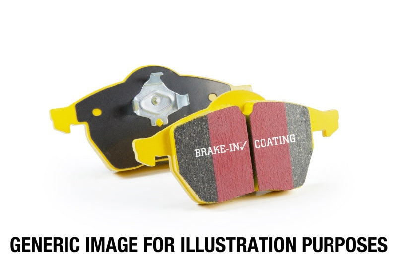 EBC Yellowstuff rear brake pads for Porsche Boxster 04-08 2.7, performance cast iron rotors, high-performance braking system