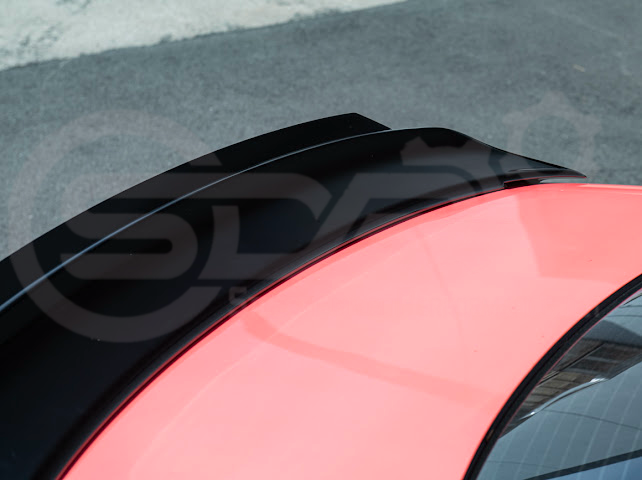 Dodge Charger SRT Hellcat Redeye style rear trunk wing spoiler in matte or gloss black, designed for 2015-2023 models.