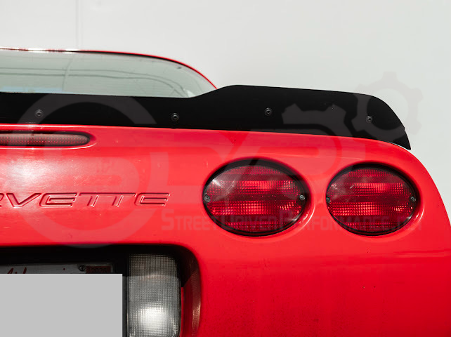 1997-2004 Chevrolet Corvette C5 | ZR1 Extended Style GLOSSY BLACK Rear Trunk Lid Wickerbill Spoiler Wing