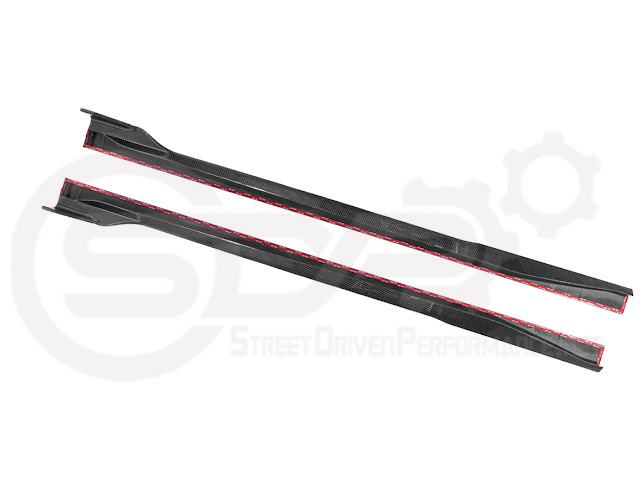 2024-Up Ford Mustang S650 | SDP Performance CARBON FIBER Side Skirts Extension Rocker Panels Ground Effects