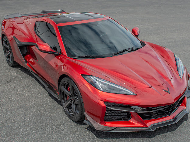 2023+ CHEVROLET CORVETTE C8 Z06 | CARBON FIBER FRONT BUMPER GRILLE INSERT PAIR