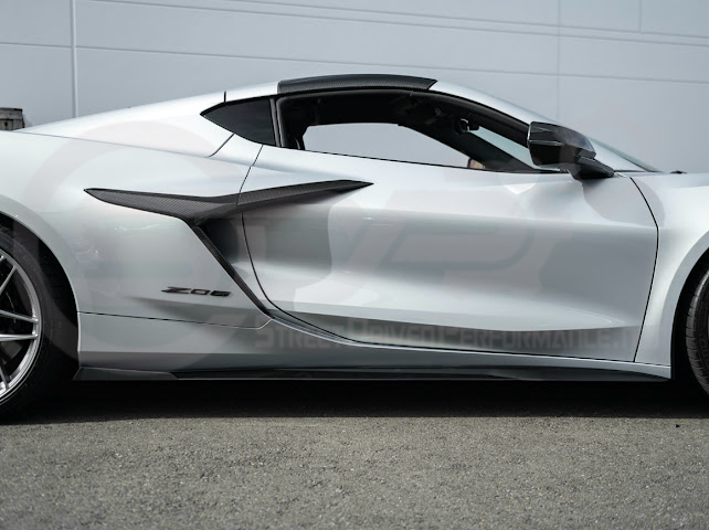 2023-UP CHEVROLET CORVETTE C8 Z06 & E-RAY | SDP PERFORMANCE TRACK STYLE SIDE SKIRTS ROCKER PANEL GROUND EFFECTS