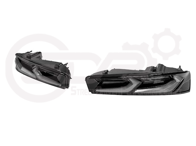 2016-2018 Chevrolet Camaro | C8 Style Sequential Signal LED Rear Taillights Pair (Clear / Red / Smoke Lens)
