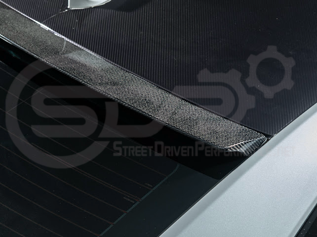 2013-2018 Cadillac ATS ATS-V Coupe | Carbon Fiber Rear Roof Top Window Spoiler Wing