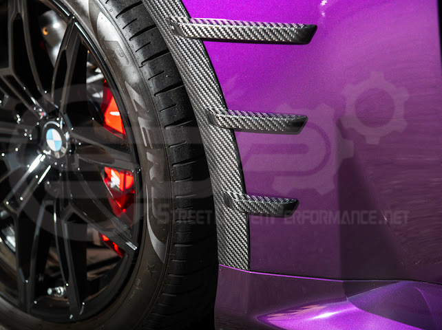 2023-UP BMW G87 M2 | DRY CARBON FIBER ADD-ON FENDER WHEEL ARCH TRIM FRONT & REAR PAIR