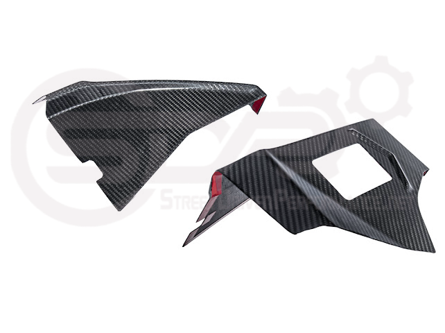 2020+ Chevrolet Corvette C8 Coupe | CARBON FIBER Rear Hatch B Pillar Hinge Cover Pair