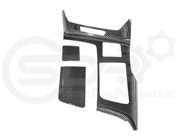 2014-2019 Corvette C7 | Carbon Fiber Center Console Bezel Cup Holder Trim Panel (Fits all Models)