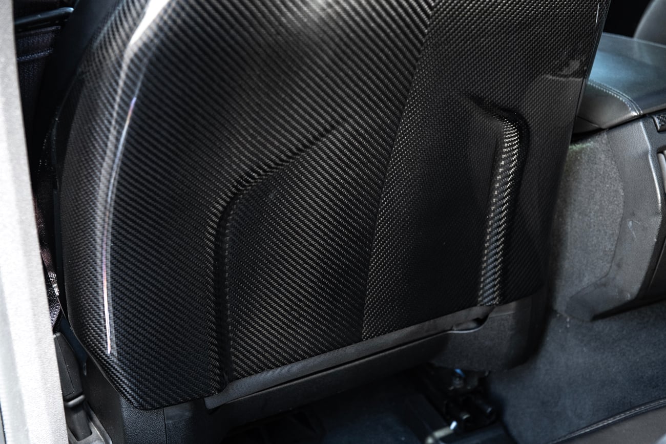2009-2015 Cadillac CTS/CTS-V V2 CARBON FIBER SEAT BACK PANEL COVER REPLACEMENT PAIR
