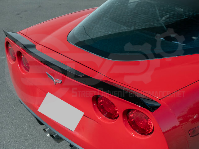 2005-2013 Corvette C6 | ZR1 Extended Style Rear Wing Wickerbill Spoiler (Matte or Gloss Black)