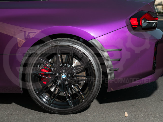 2023-UP BMW G87 M2 | DRY CARBON FIBER ADD-ON FENDER WHEEL ARCH TRIM FRONT & REAR PAIR