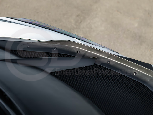 2020-PRESENT CHEVROLET CORVETTE C8 | ZR1 REPLICA STYLE  MATTE BLACK FRONT VENTED HOOD