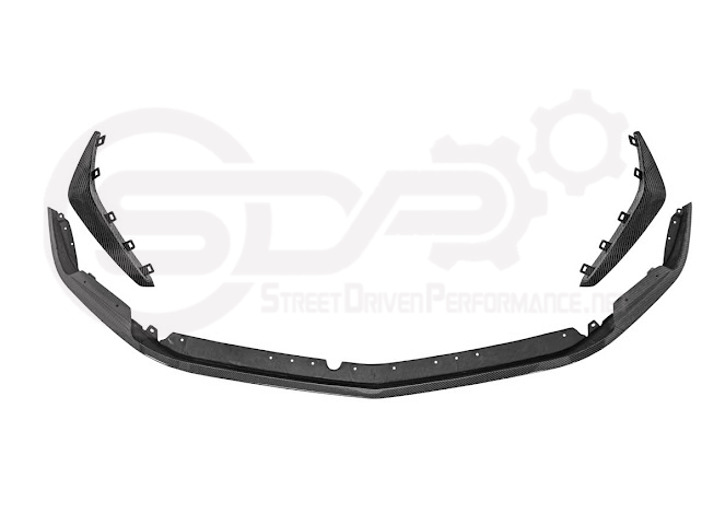 2020-PRESENT CADILLAC CT4-V BLACKWING SEDAN | CARBON FIBER FRONT LIP SPLITTER CANARDS WINGLETS & SIDE SKIRTS ROCKER PANELS GROUND EFFECTS