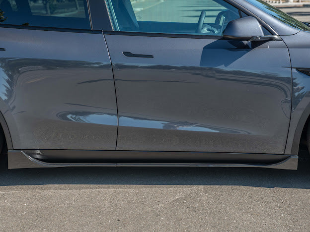 2020-UP TESLA MODEL Y PERFORMANCE SIDE SKIRTS ROCKER PANELS GROUND EFFECTS
